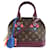 Louis Vuitton Alma Totem Bb com alça marrom roxo monograma bolsa de mão transversal em tela Multicor Couro  ref.543914