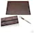 Gucci Set da scrivania in pelle marrone vintage con portapenne assorbente  ref.544108