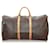 Louis Vuitton Brown Monogram Keepall Bandouliere 60 Leather Cloth  ref.544210