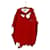 *BALENCIAGA 21Sweat à capuche en tricot à superposition avec logo de la campagne AW Coton Rouge  ref.544223