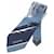 BALENCIAGA Krawatte mit Bahnenmuster ◆ Blau / Vintage / Nishijin-ori / Vintage / Seide / 100% Seide / Herren  ref.544978