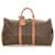 Louis Vuitton Brown Monogram Keepall 50 Leather Cloth  ref.545027