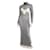 CHRISTIAN DIOR 1998 silbernes durchsichtiges Kleid von John Galliano Viskose  ref.545275