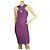 Herve Leger púrpura vendaje Bodycon sin mangas Mini longitud vestido talla M