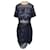 Three Floors Fashion Robes Dentelle Bleu Marine  ref.545595