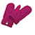 Louis Vuitton Handschuhe Fuschia Wolle  ref.545652