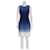 Diane Von Furstenberg DvF Kedina vestido foral ombre com ilhós Branco Azul Algodão  ref.545906