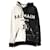 *BALMAIN Balmain Parker Hood Jacket Tops Logo Long Sleeve Black White Black White Two Tone Men's XS Cotton  ref.546078