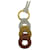 *BOTTEGA VENETA ◆ Necklace / Leather / WHT / Top Yes / Three Color Necklace / White / Yellow / Brown  ref.546353