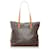 Louis Vuitton Brown Monogram Cabas Mezzo Leather Cloth  ref.546873