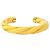 Aurelie Bidermann Pulseira Diana em baquelite amarela Amarelo