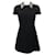 Vestido Louis Vuitton em lã preta com gola de lantejoulas Preto  ref.547562