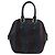 Burberry Prorsum Tote in pelle scamosciata a righe blu navy e viola scuro