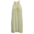 Michael Kors Ivory and Metallic Gold Dress with Chains White Cream Polyester  ref.547660