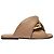 JW Anderson Flat Twist Sandalen aus beigem Leder