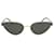 Saint Laurent Lunettes de soleil en métal à monture œil de chat Argenté Métallisé  ref.547771