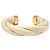Aurelie Bidermann Bracciale Diana Xl in metallo dorato Beige