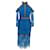 Alexis Kleid aus blauer und schwarzer Alenon-Spitze Polyester  ref.547886