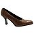 Bruno Magli Brown Leather Embossed Vintage Heels