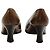 Bruno Magli Brown Leather Embossed Vintage Heels - view 4