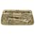 Zagliani Goldene Clutch aus Pythonleder Metallisch