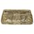 Zagliani Goldene Clutch aus Pythonleder Metallisch - Ansicht 3