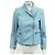 Alice + Olivia Cazadora Biker De Piel De Cordero Azul Bebé - vista 2