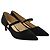 Loeffler Randall Tacchi a punta in velluto nero con gattino - vista 2