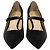 Loeffler Randall Tacchi a punta in velluto nero con gattino - vista 3