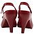 Melissa Tacchi slingback in gomma rosa scuro - vista 4