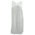 Miu Miu Elfenbein & Pastellrosa Kleid Weiß Roh Seide  ref.548416