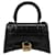 Hourglass Xs Bag - Balenciaga -  Black - Leather Pony-style calfskin  ref.548453