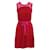 Miu Miu Vestido plissado fúcsia e vermelho  ref.548530