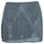 Autre Marque Mini-saia embelezada cinza com glitter metálico Seda  ref.548806