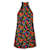 Saint Laurent Mini robe brodée colorée à col licou avec poches  ref.548812