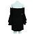 Milly Abito nero con spalle scoperte e maniche svasate - vista 3