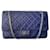Chanel Handtaschen Blau Leder  ref.548974