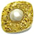 Broche Chanel Dourado Metal  ref.549165