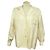Hermès BLUSA HERMES BOTONES CLOUS DE SELLE TALLA M 40 CAMISA SEDA CRUDA Crudo