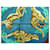 Hermès HERMES CHEEPARDS SCIARPA QUADRATA ROBERT DALLET 90 Sciarpa di seta turchese - vista 4