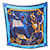 Hermès NEW HERMES SCARF ALL IN SQUARE 140 CM GIANT BLUE SILK BOX SCARF  ref.549802