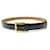 Hermès Hermes waist belt 80 BLACK CROCODILE LEATHER & VERMEIL LEATHER BELT BUCKLE Exotic leather  ref.549805