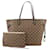 Louis Vuitton Damier Ebene Ballerine Neverfull MM Tote Bag with Pouch Leather  ref.549863