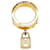 Ring Hermès Hermes Gold Loop Charms Bague écharpe Cadenas Doré