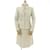 Chanel Vestito gonna Beige Poliestere Nylon Raggio Acrilico  ref.550471