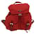 Prada backpack Red Synthetic  ref.550585
