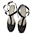Autre Marque sandalias negras con tacones tipo Salomé Farrutx T.37,5-38 Negro Piel de cordero  ref.550756