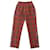 Chanel calça, leggings Vermelho Seda Lã Elastano  ref.551174
