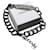 Außergewöhnliche Chanel-Armbandkette Silber Hardware Stahl  ref.551425