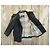 Größe einer Burberry Canvas- und Lederjacke 34 Schwarz - Ansicht 3